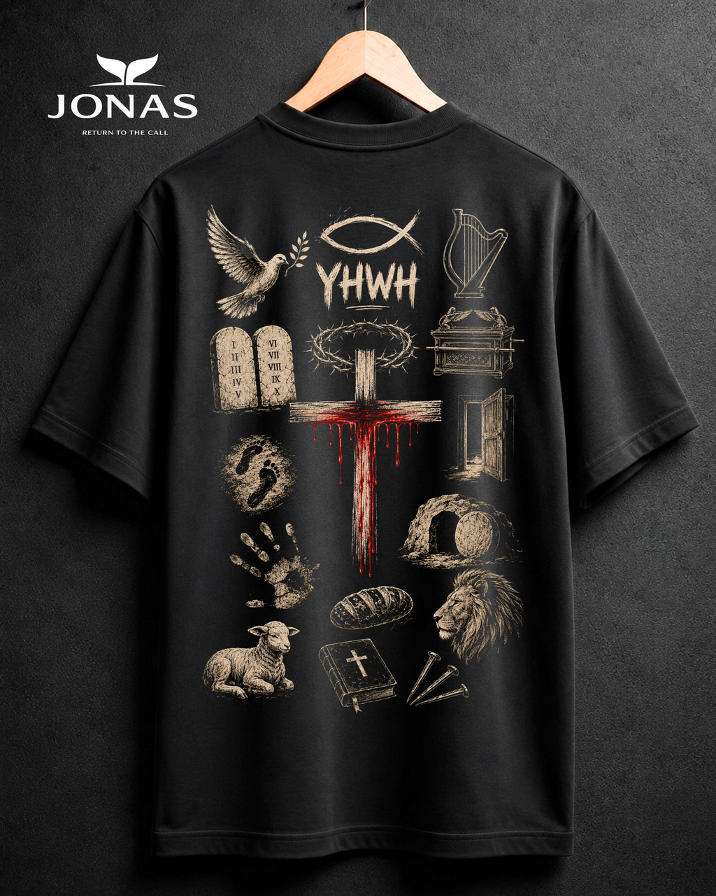 Camiseta Over - História - Preta