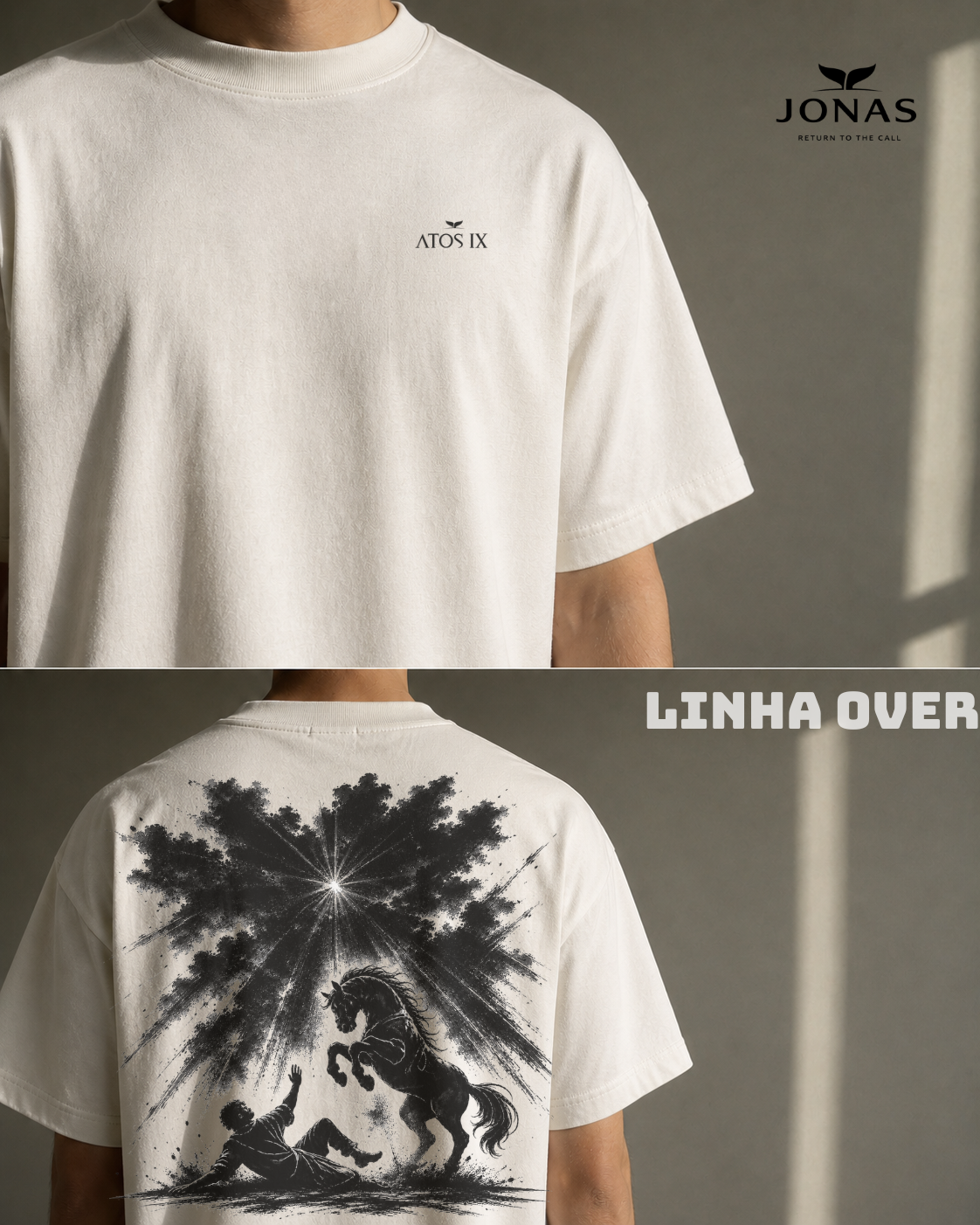 Camiseta Over — Atos IX Off White