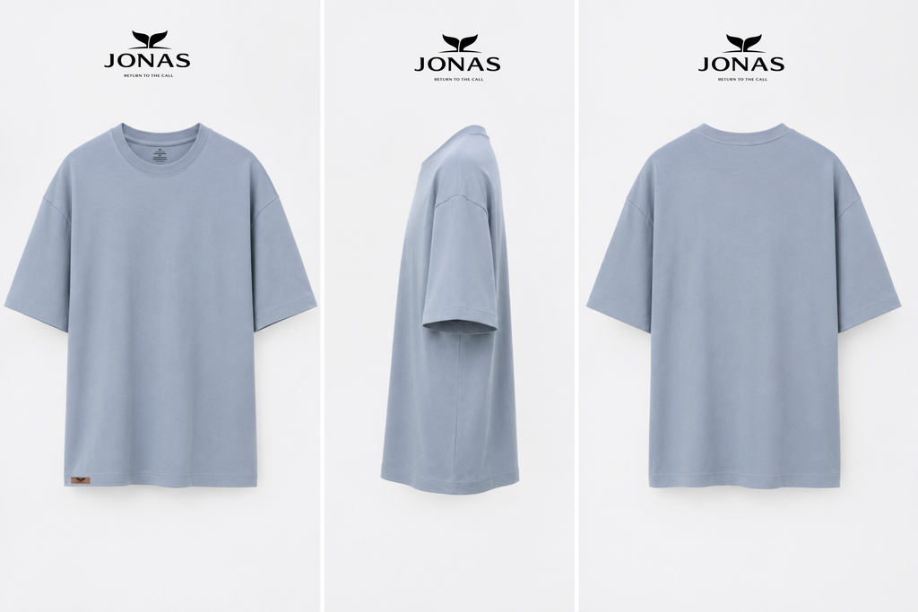 Camiseta Oversized - Cinza