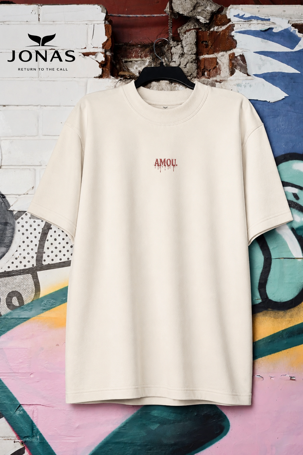 Camiseta Over Plus João 3:16 - Off White