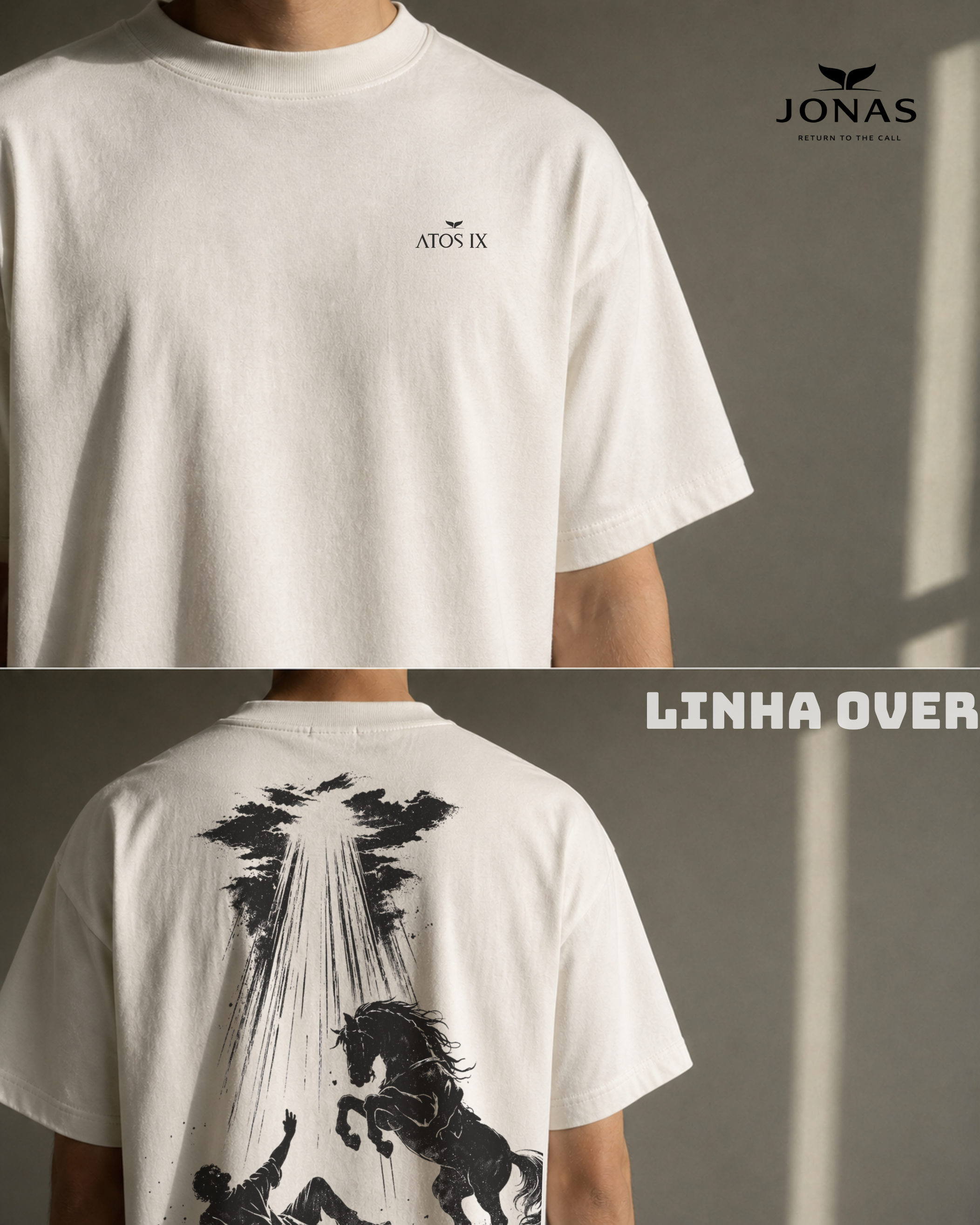 Camiseta Over — Atos IX Off White