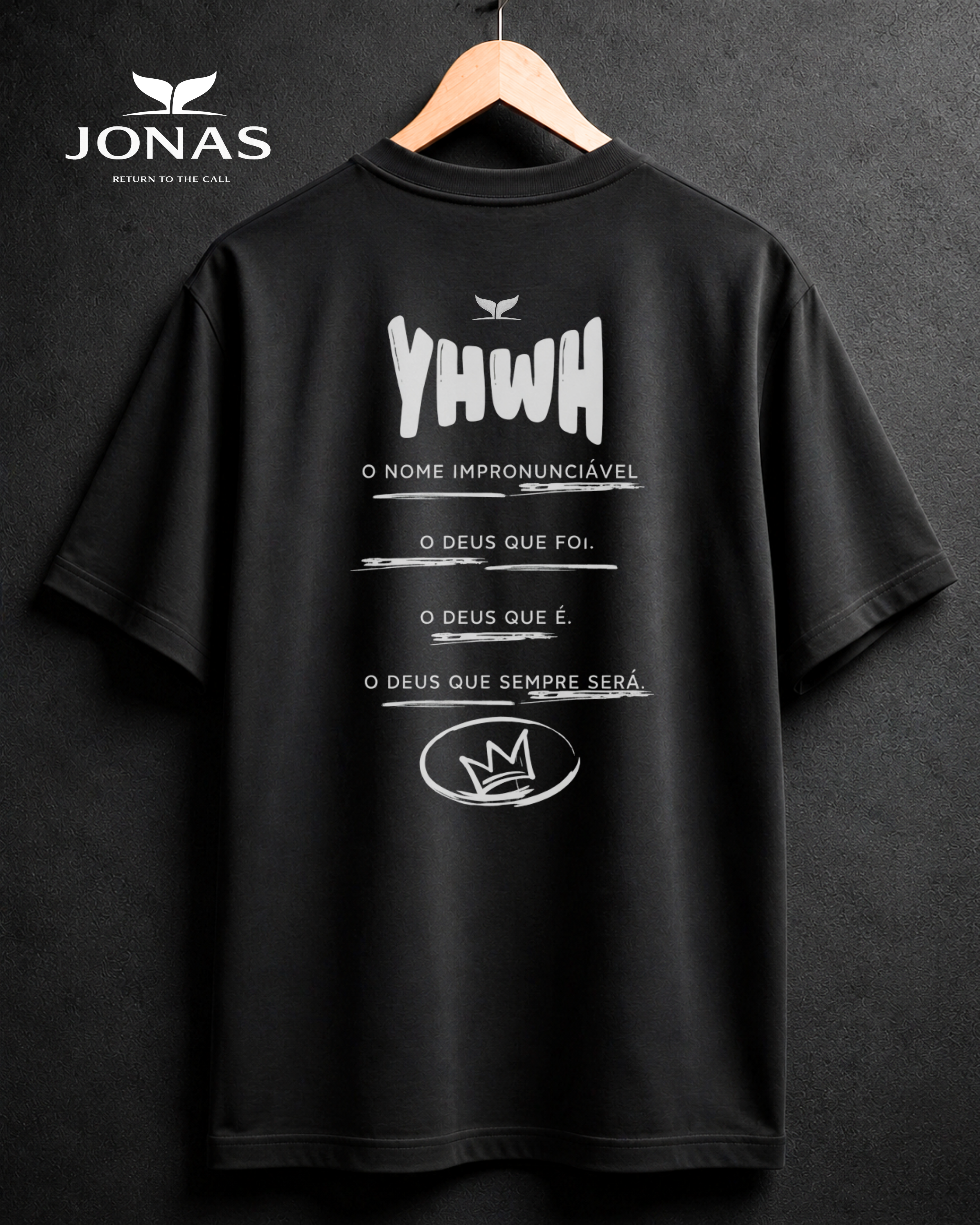 Camiseta Over - YHWH - Preto