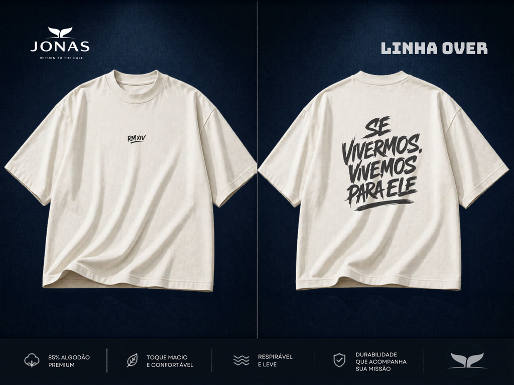 Camiseta Over - RM XIV - Off White