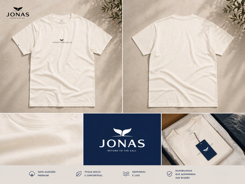 Camiseta Essential “O Justo Viverá Pela Fé” – Off White