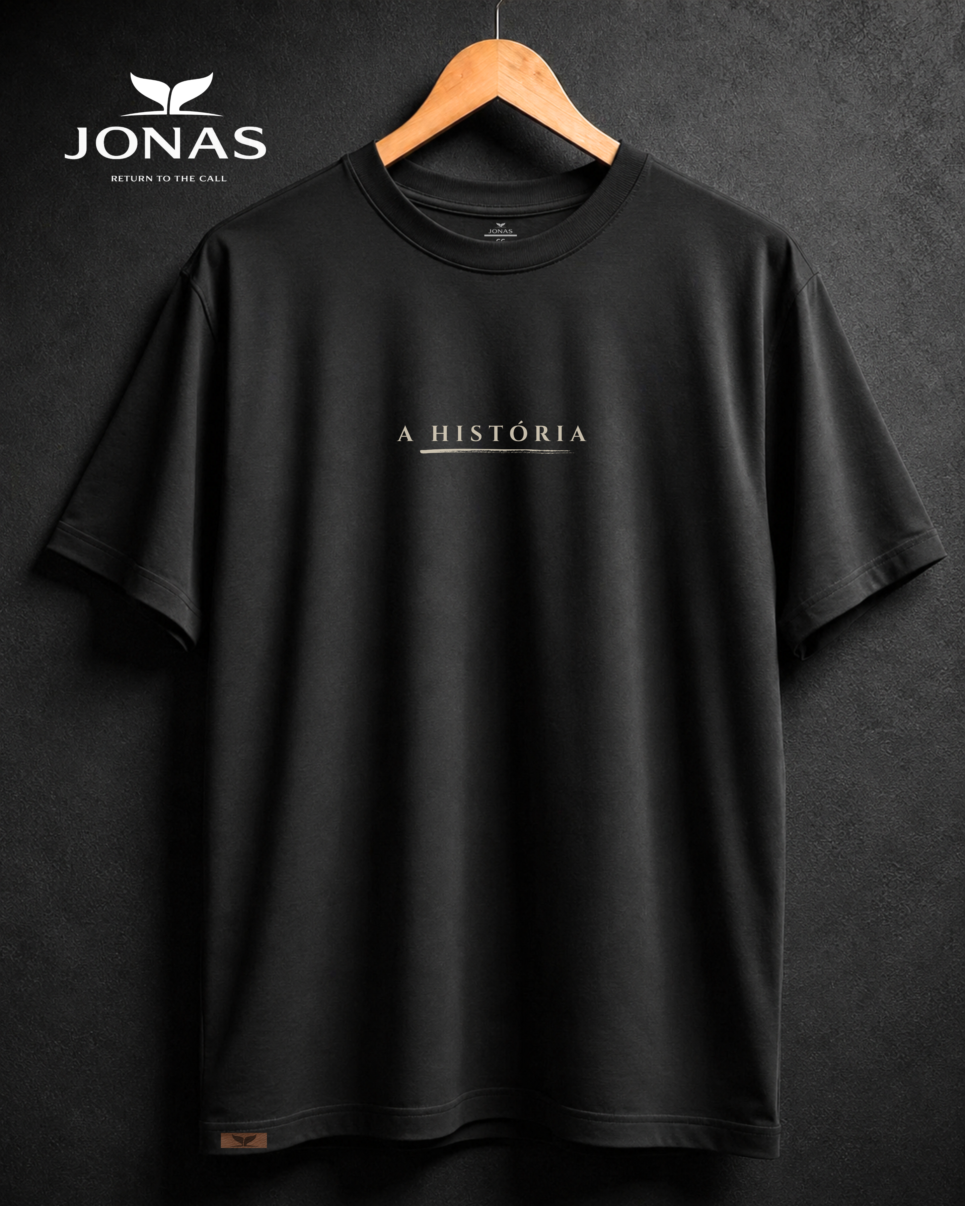 Camiseta Over - História - Preta