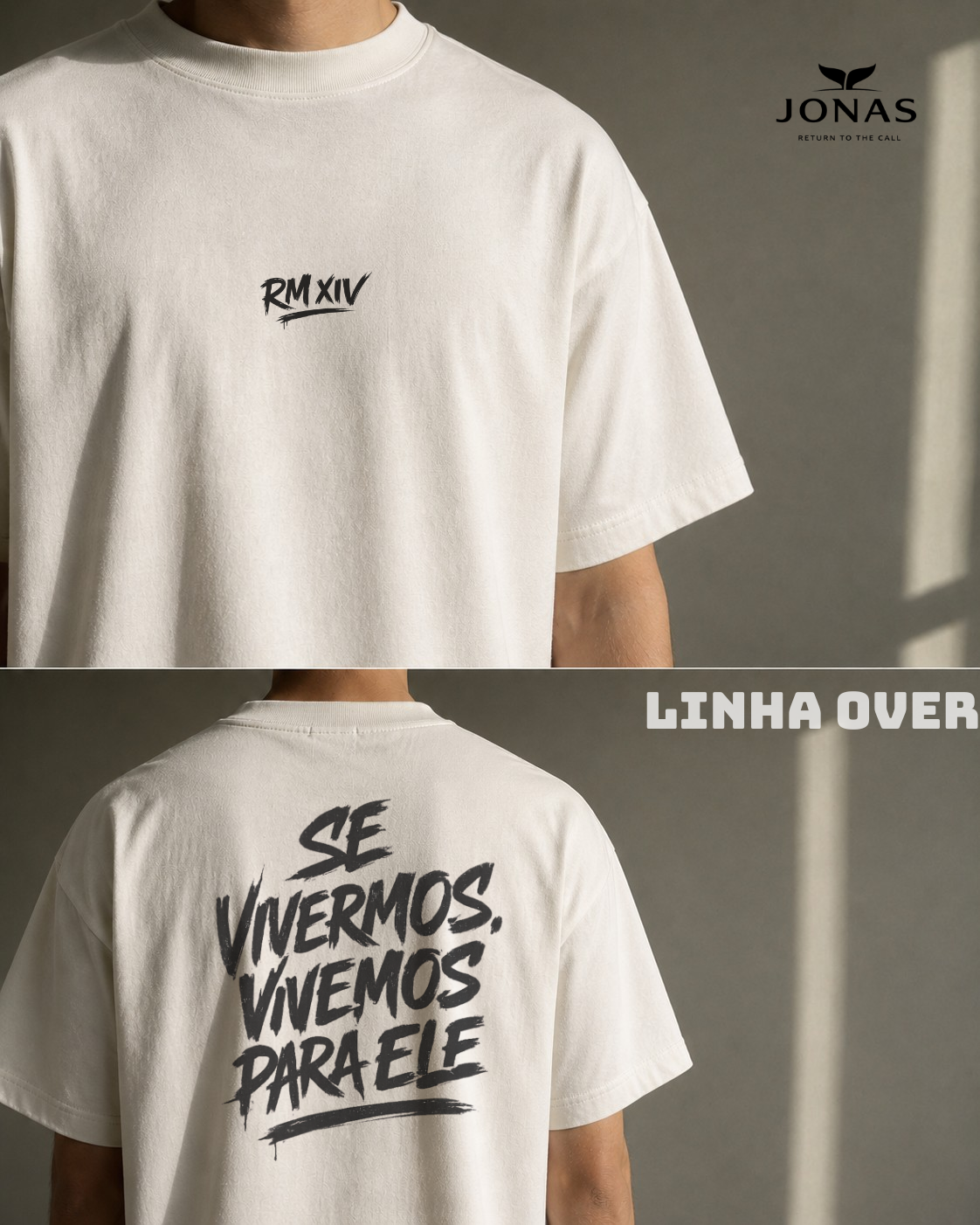 Camiseta Over - RM XIV - Off White