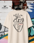 Camiseta Over Plus Provérbios - Off White