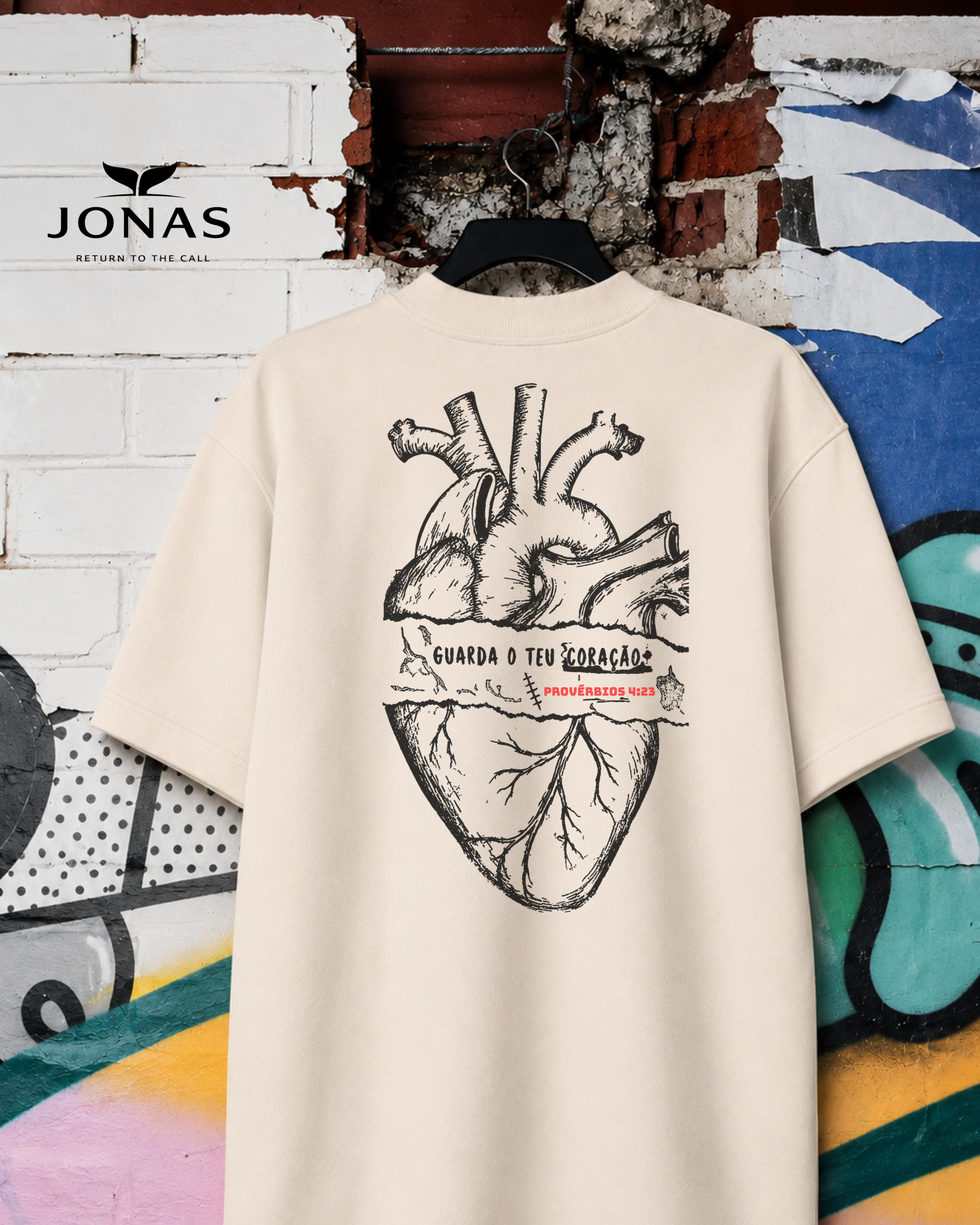 Camiseta Suedine Provérbios - Off White