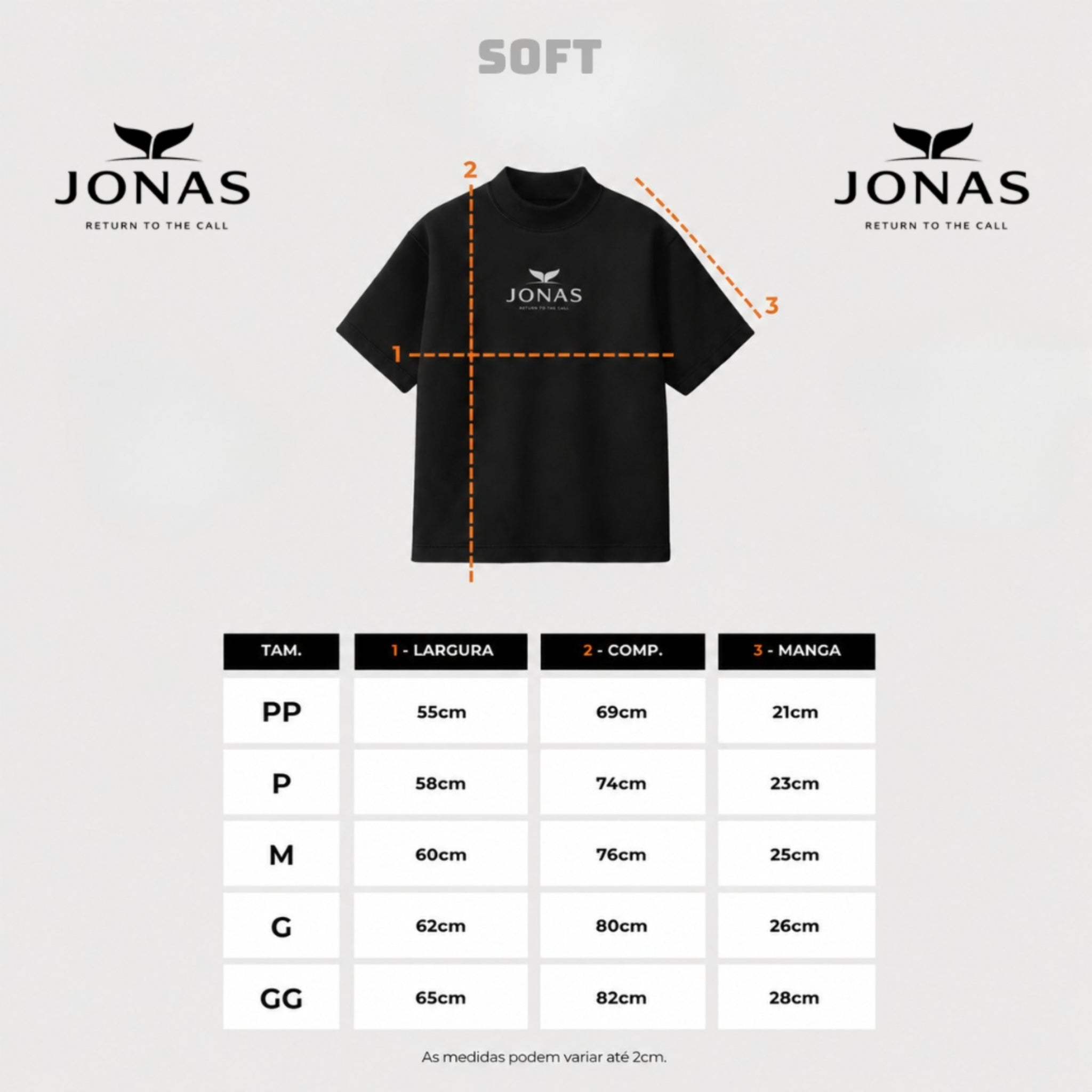 Camiseta Soft Origem Jonas - Marrom